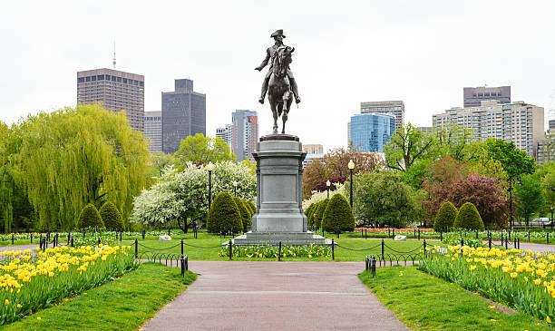 Boston Common stock photo
