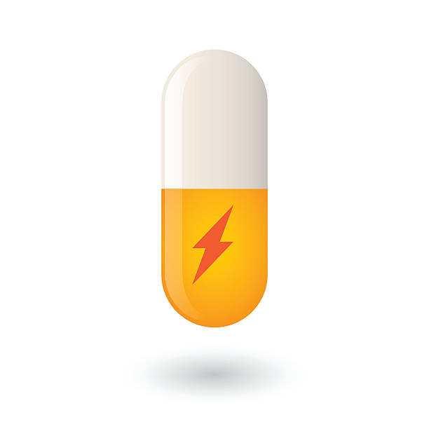 pill z prędkością icon - nutritional supplement flash stock illustrations