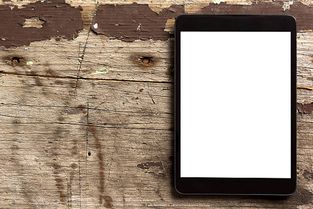 istock Digital tablet on wooden background 491761300
