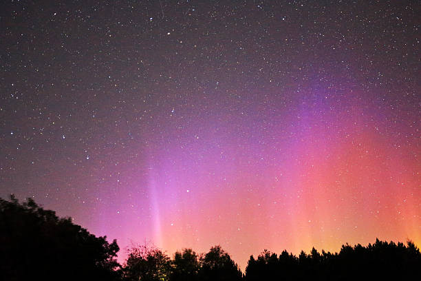 Photo of Northern Light in Pink Yellow Red