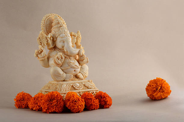 istock Hindu God Ganesha. Ganesha Idol on Background. 491764502
