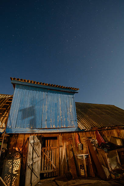 istock Barn on background of the sky 491766504