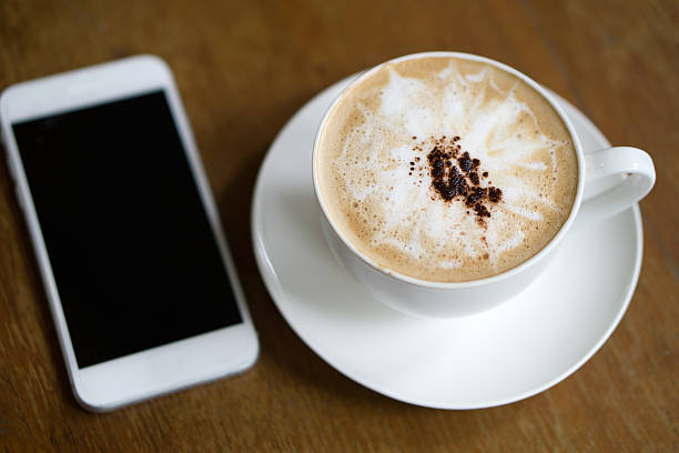 istock Cup of mocha coffee on table 491767532