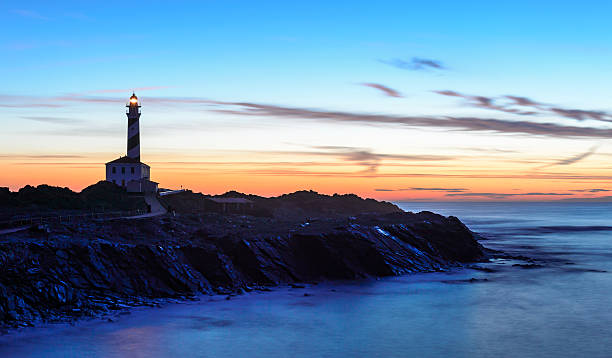 Favaritx lighthouse stock photo