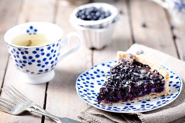 istock Blueberry, bilberry tart with lavender 491774354