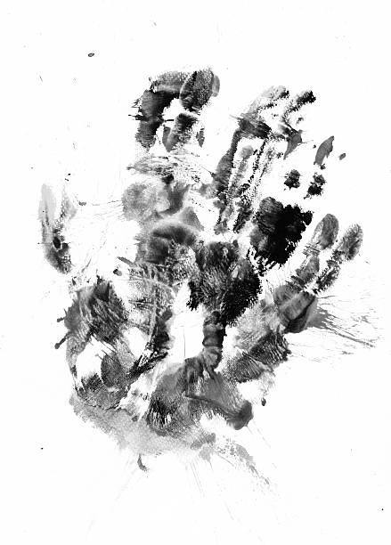 istock Abstract black and white painting arts backgrounds 491775218