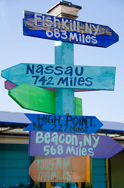 istock Colorful City Sign Post 491775580