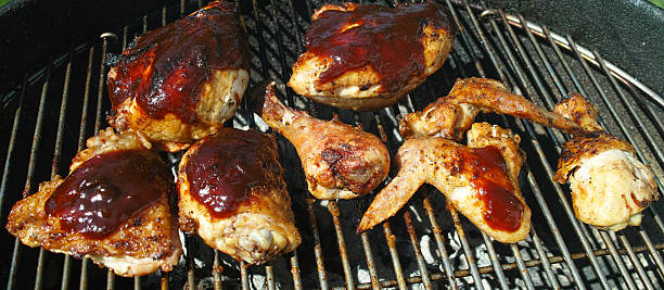 bbq chicken stock photo