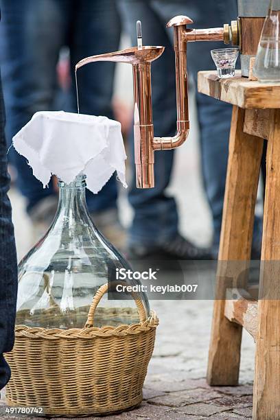 Distillation Apparatus Employed For The Distillation Of Alcohol Stock Photo - Download Image Now