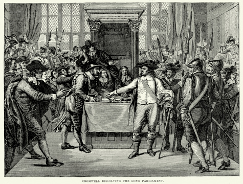 Oliver Cromwell dissolving the Long Parliament