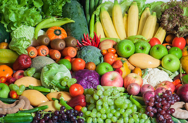 istock Mixed Tropical Fruits and vegetables 491785741