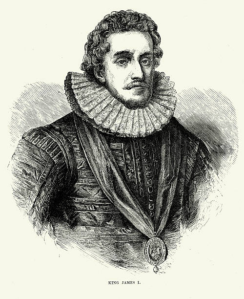 킹사이드 james i - james i stock illustrations