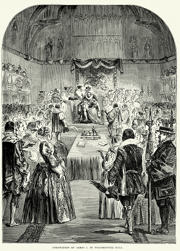 Coronation of King James I in Westminster Hall, 1603