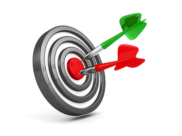 istock Successful achievement of darts goal 491787013