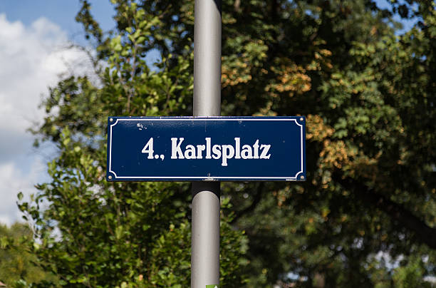 istock Karlsplatz Sign in District 4, Vienna 491787110