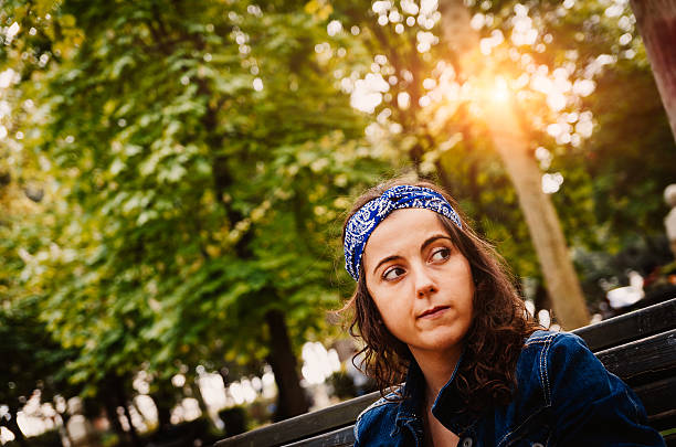Pensive Beautiful Young Woman