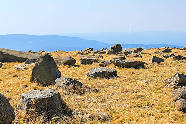 pedra paisagem de brocken - witchcraft heights imagens e fotografias de stock
