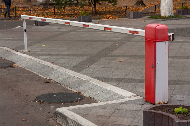 istock Security barrier for parking vehicles photo 491789384