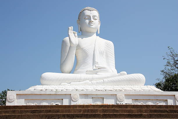 The giant buddha statue of Mihintale Sri Lanka The giant buddha statue of Mihintale Sri Lanka mihintale stock pictures, royalty-free photos & images