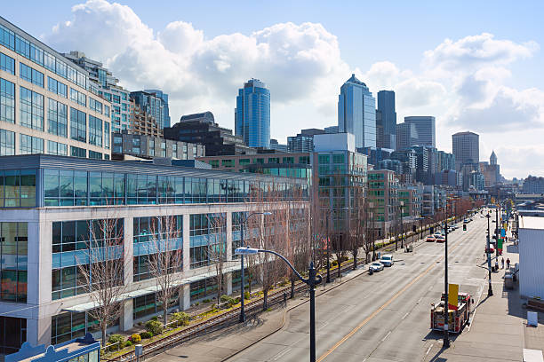istock Cityscape view from top of Seattle downtown 491789698