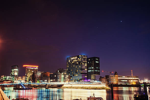istock Night city landscape Dyusildorf. Media harbor. Germany. 491790368