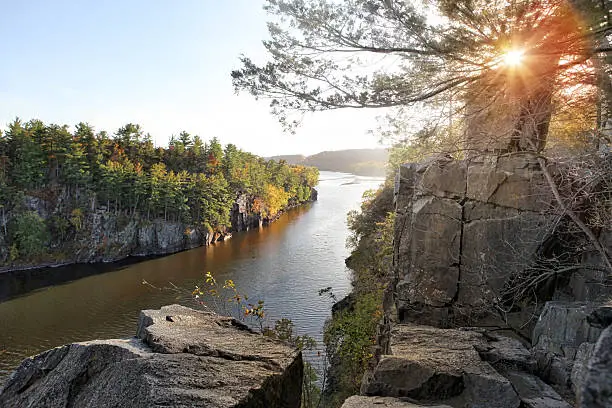 Photo of Autumn Sunset On The St. Croix River at Taylor's Falls