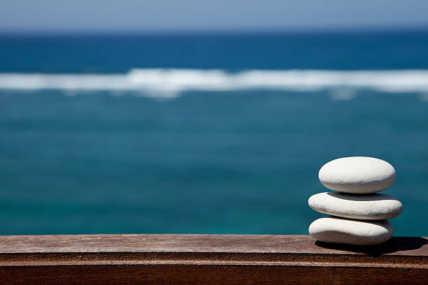 istock Stack of pebble stones at the beach 491791572