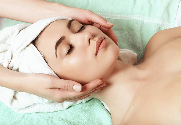 istock anti aging facial massage 491792120