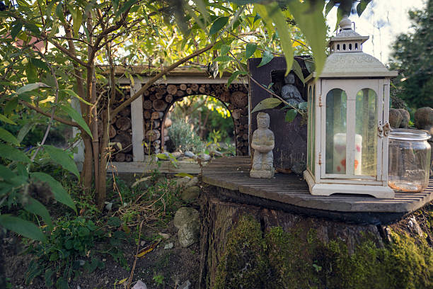 istock Insect hotel with garden arangement 491793248