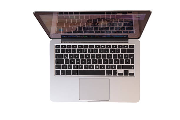 macbook pro - apple macintosh laptop computer isolated 뉴스 사진 이미지