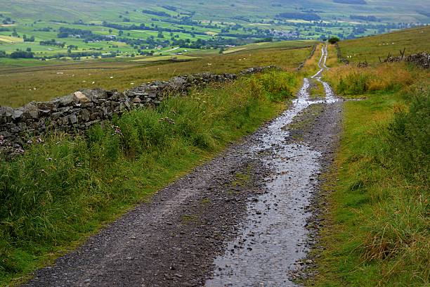 roman route au-dessus, wensleydale bainbridge - wensleydale photos et images de collection