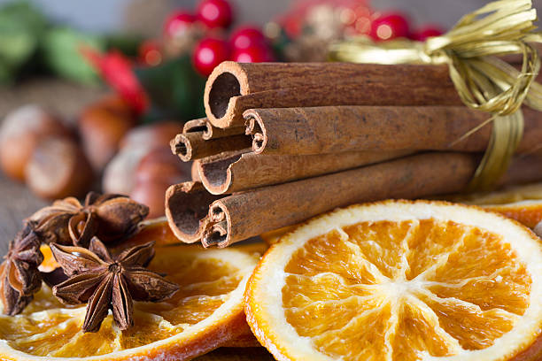 istock cinnamon sticks, anise and dried orange slices 491804880