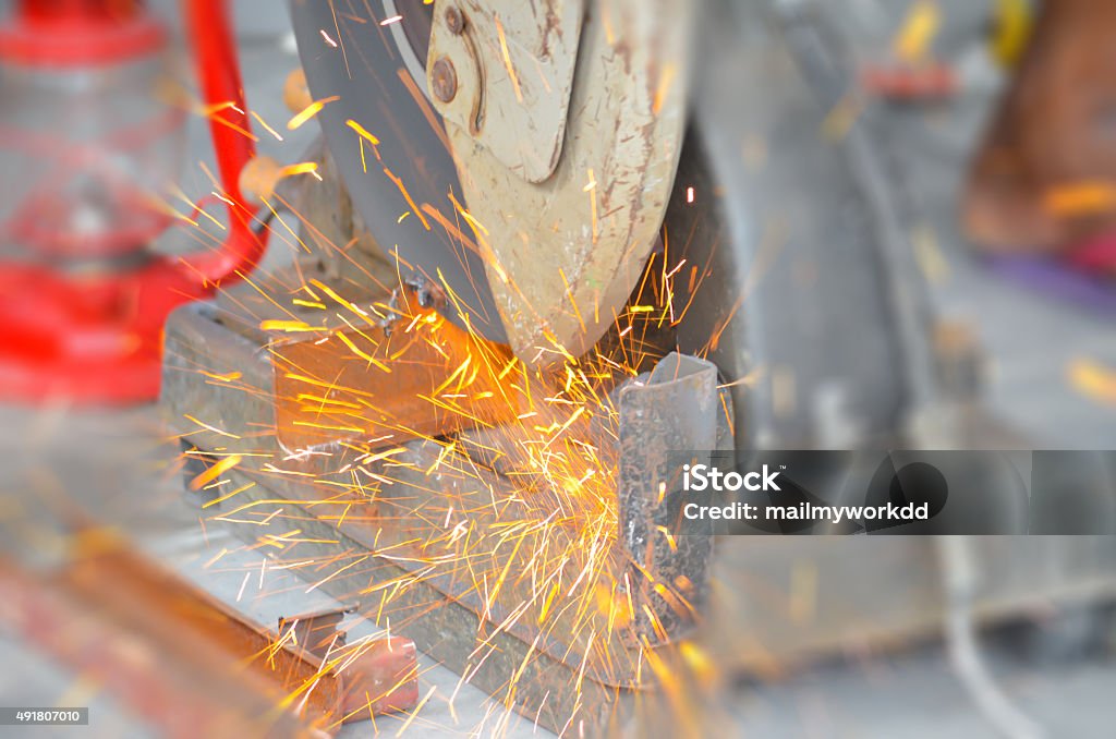 Blur Steel Cutting Backgrounds Stock Photo - Download Image Now - 2015