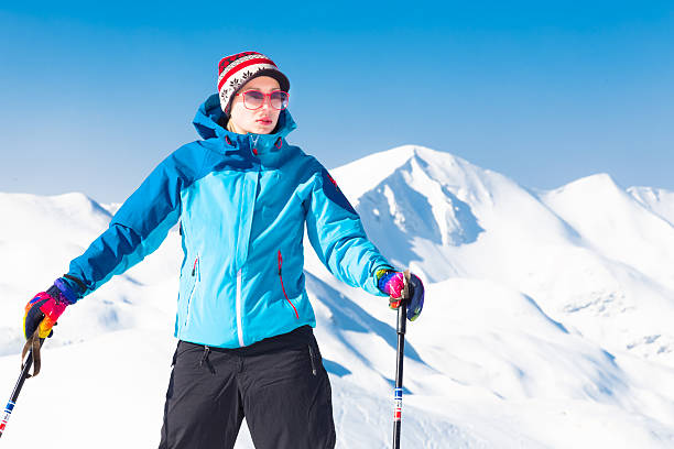 istock Woman skier. 491810604