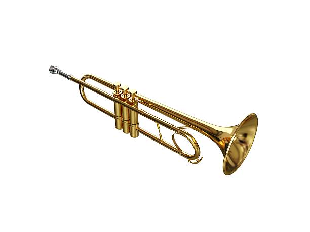 tromba - jazz music trumpet valve foto e immagini stock