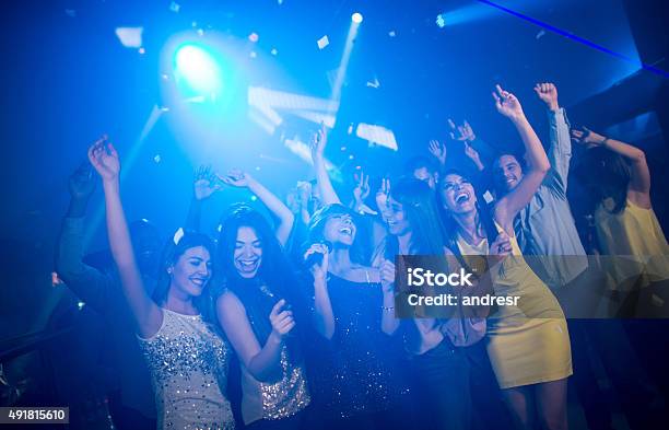 Friends At A Karaoke Party Stock Photo - Download Image Now - Party - Social Event, Karaoke, Dancing