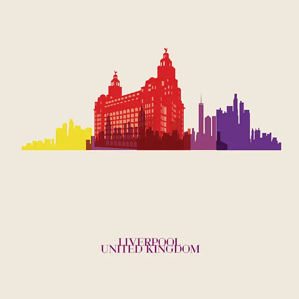 Vector illustration of Vector silhouettes of the city