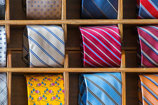 istock italian made in italy silk tie on display 491825346