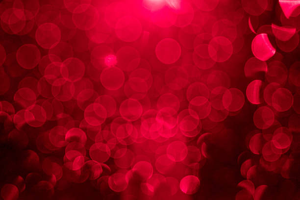 istock Red ray bokeh glitter defocused lights abstract 491826720