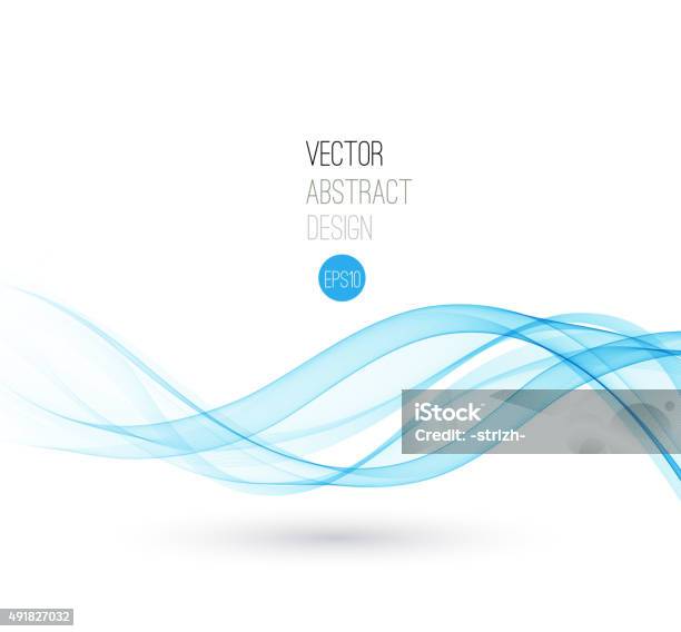 Beautiful Blue Wave Background Stock Illustration - Download Image Now - Wave - Water, Blue, Wave Pattern
