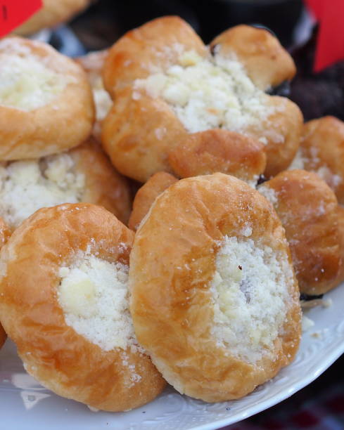 istock Pile of typical czech cakes (kolache). 491828070