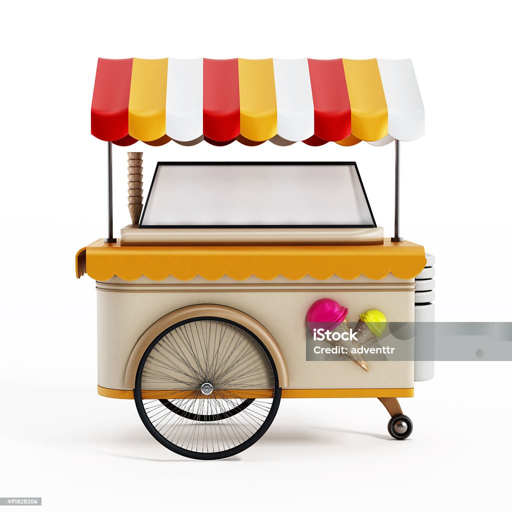Ice Cream Cart Stock Photo - Download Image Now - Ice Cream Stand, Ice Cream,  Cart - iStock