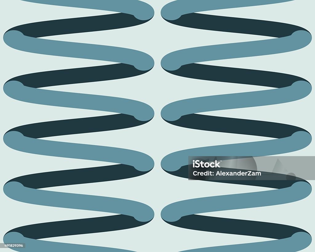 Coiled Spring Pattern Springs Pattern Stock Illustration - Download Image Now - Coiled Spring ...