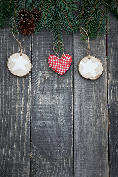 istock Christmas decoration hanging on the pine tree 491829806