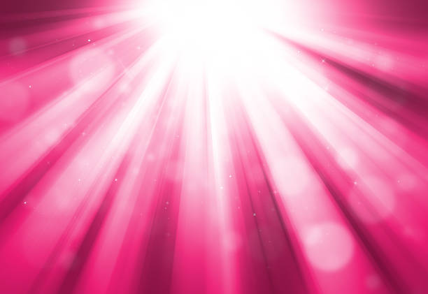 istock Pink glitter sparkle defocused rays lights bokeh 491830306