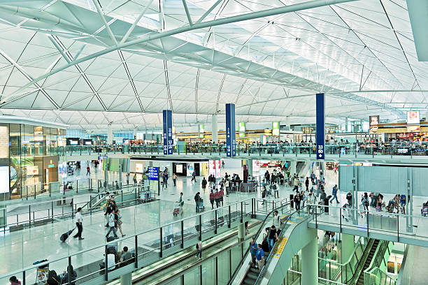 Hong Kong International Airport, China Asia stock photo