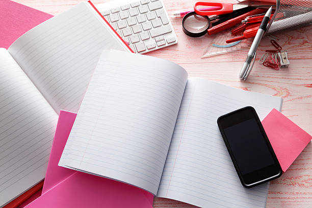 istock Office: Smartphone and Office Supplies 491837446