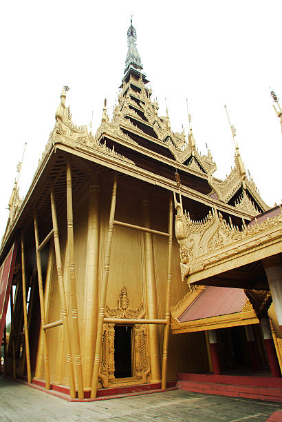 istock Myanmar art of building in temple . 491838593