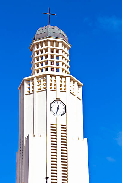 istock Tower from the new protestant church Aruba Island 491839993