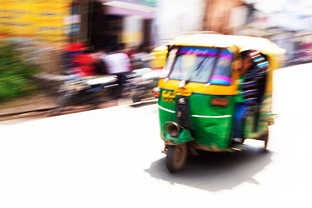 istock Speeding Auto Rickshaw Taxi 491841653